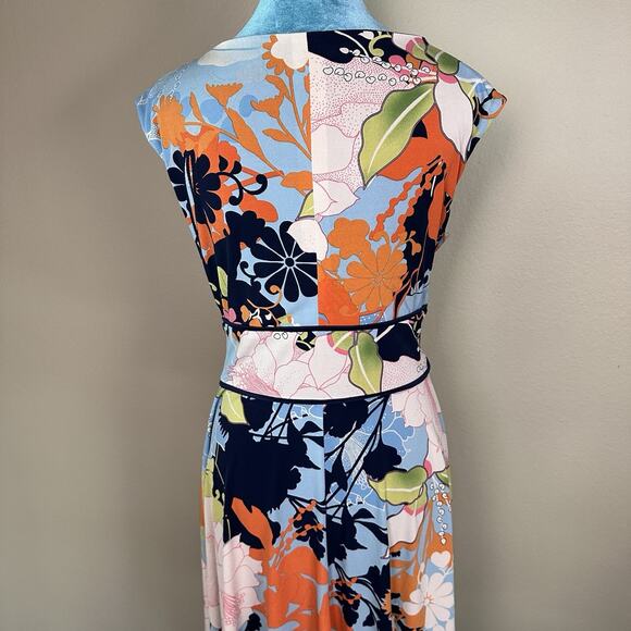 London Times Women 12 knee length Stretch Retro 70s Colorful Excellent! - Picture 5 of 15